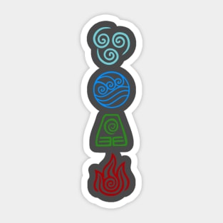 The Four Elements Sticker